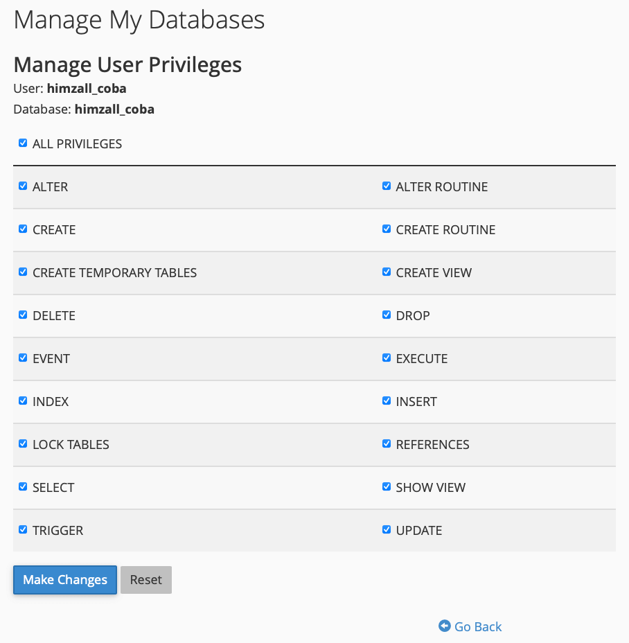 Manage User Privileges on cPanel by e-Padi