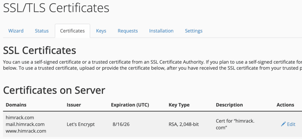 Lets Encrypt SSL/TLS Certificates on cPanel - e-Padi